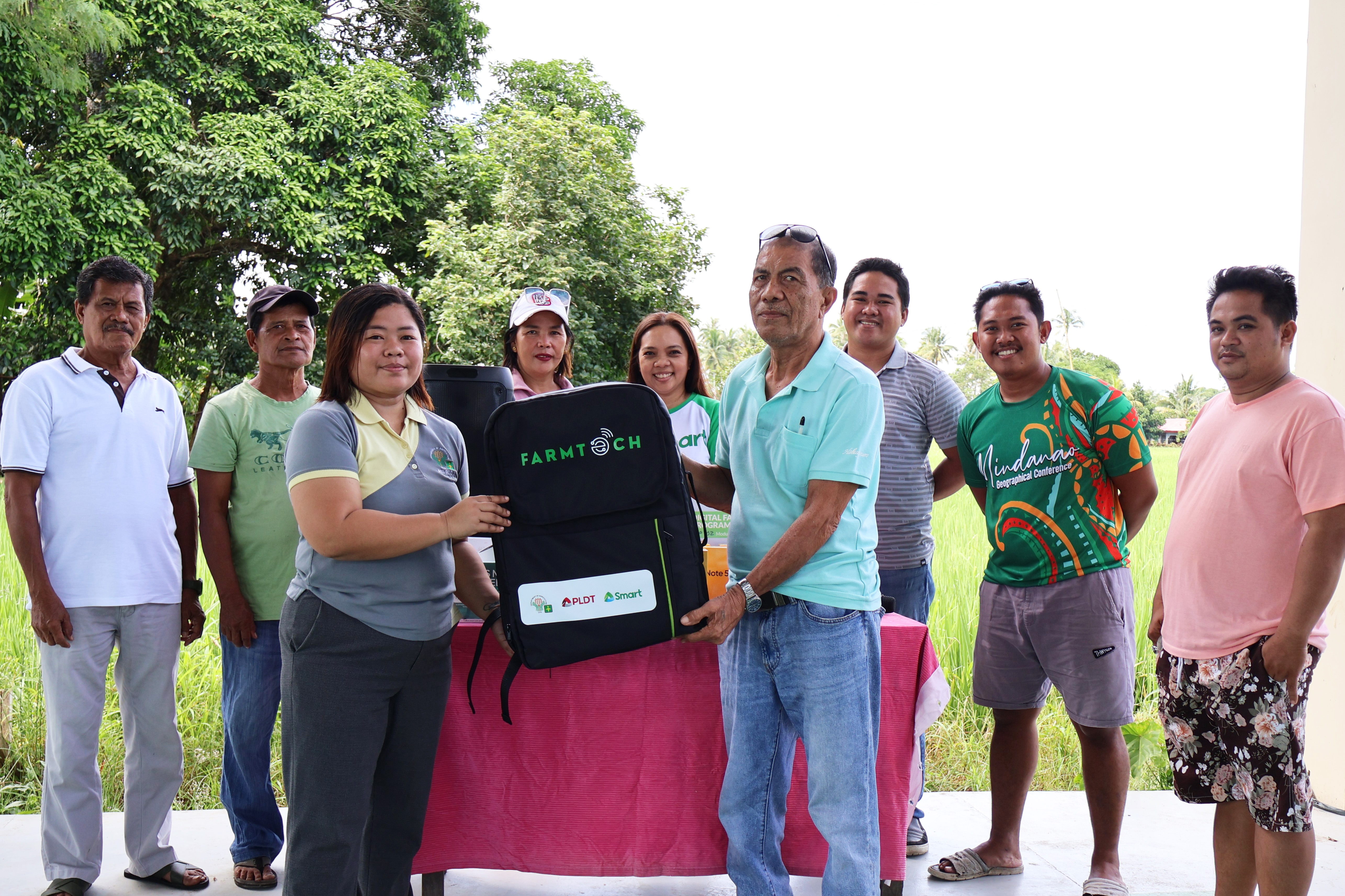 DA-ATI 10, PLDT and Smart turn over FarmTech kit to Lanao del Norte rice farmers