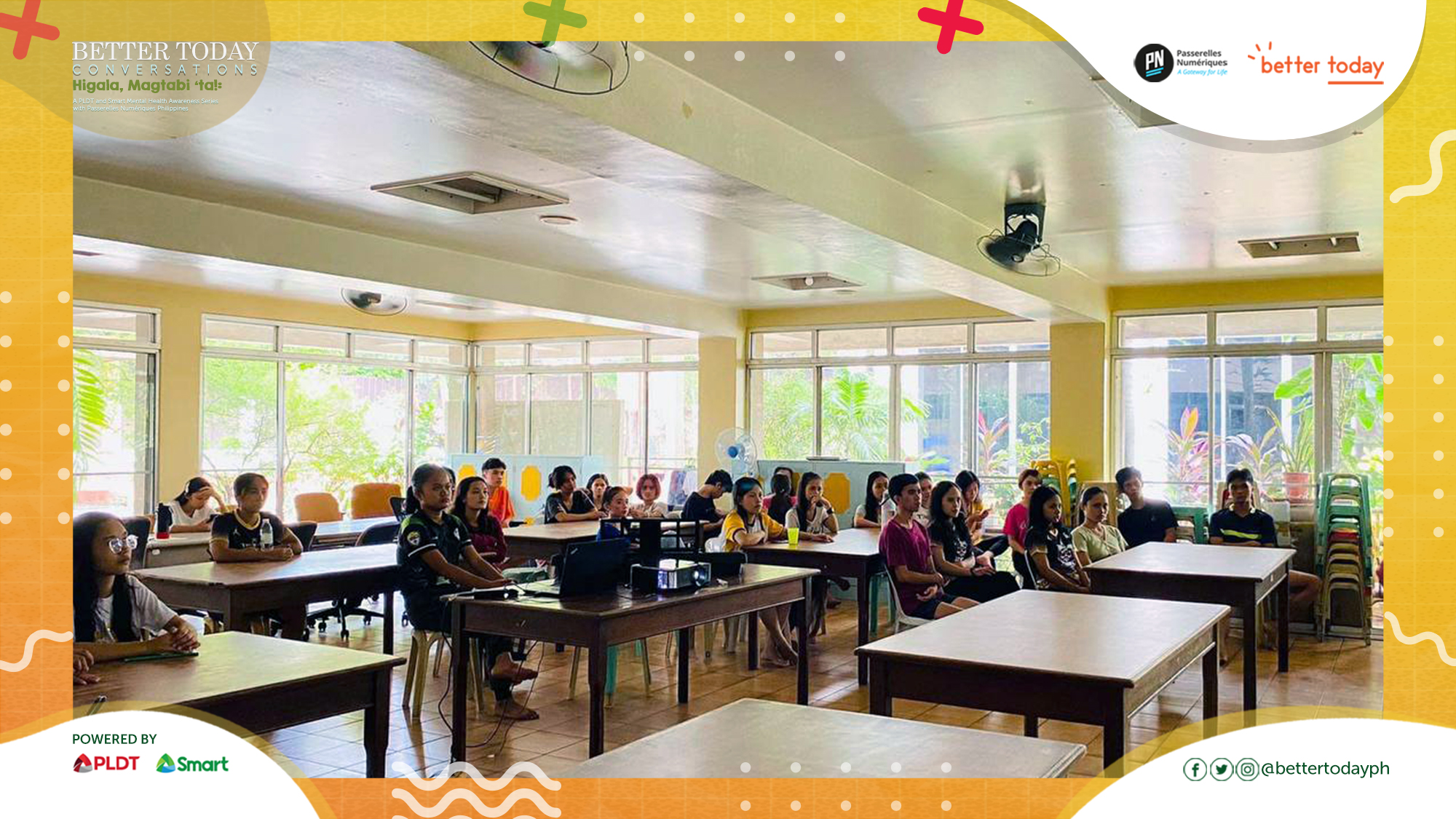 PLDT, Smart empower Passerelles numériques PH student-scholars through mental health awareness talks 