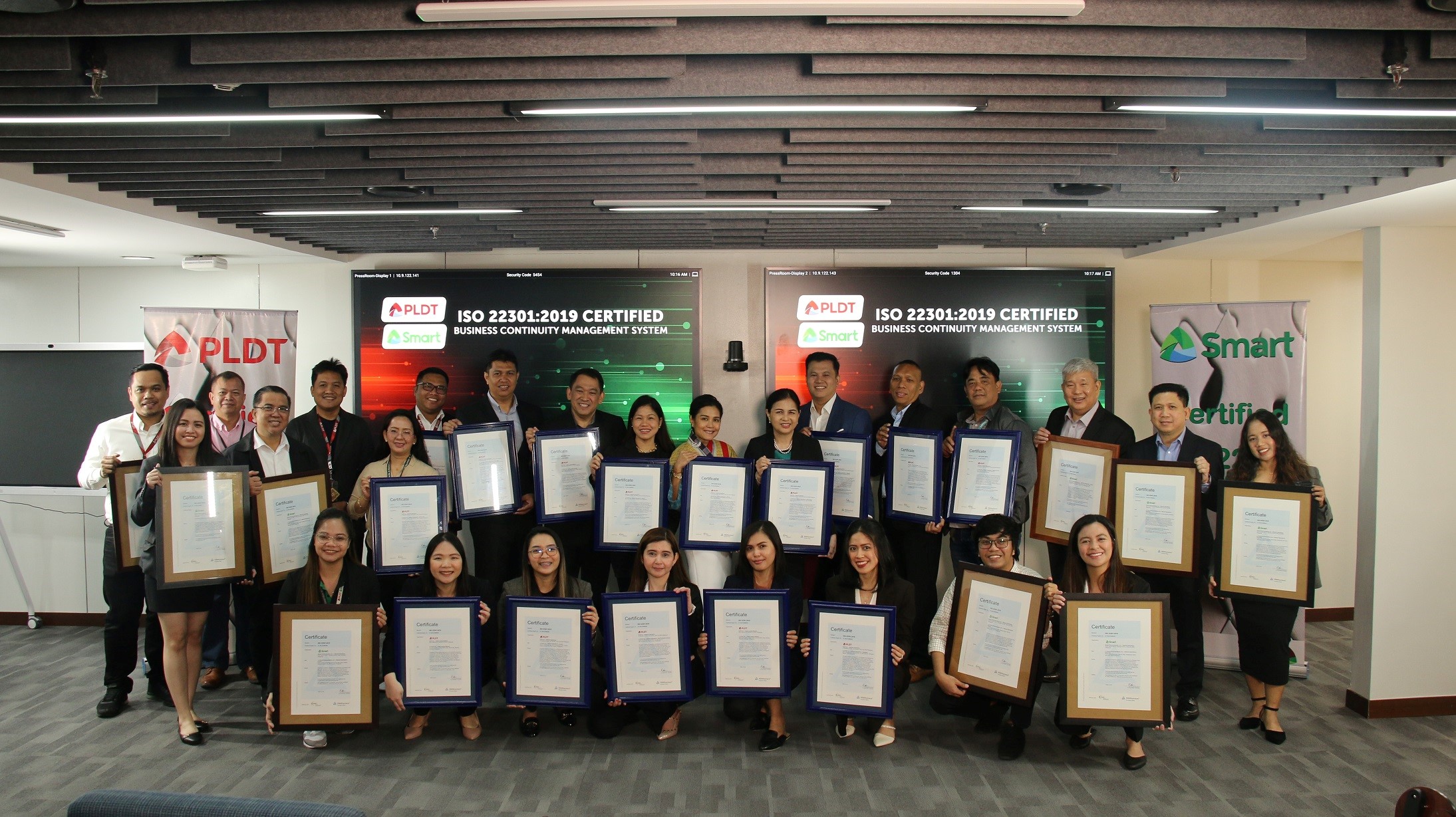 PLDT, Smart ensure world-class service with ISO-certified facilities, at the forefront of building resilient culture in the Philippines