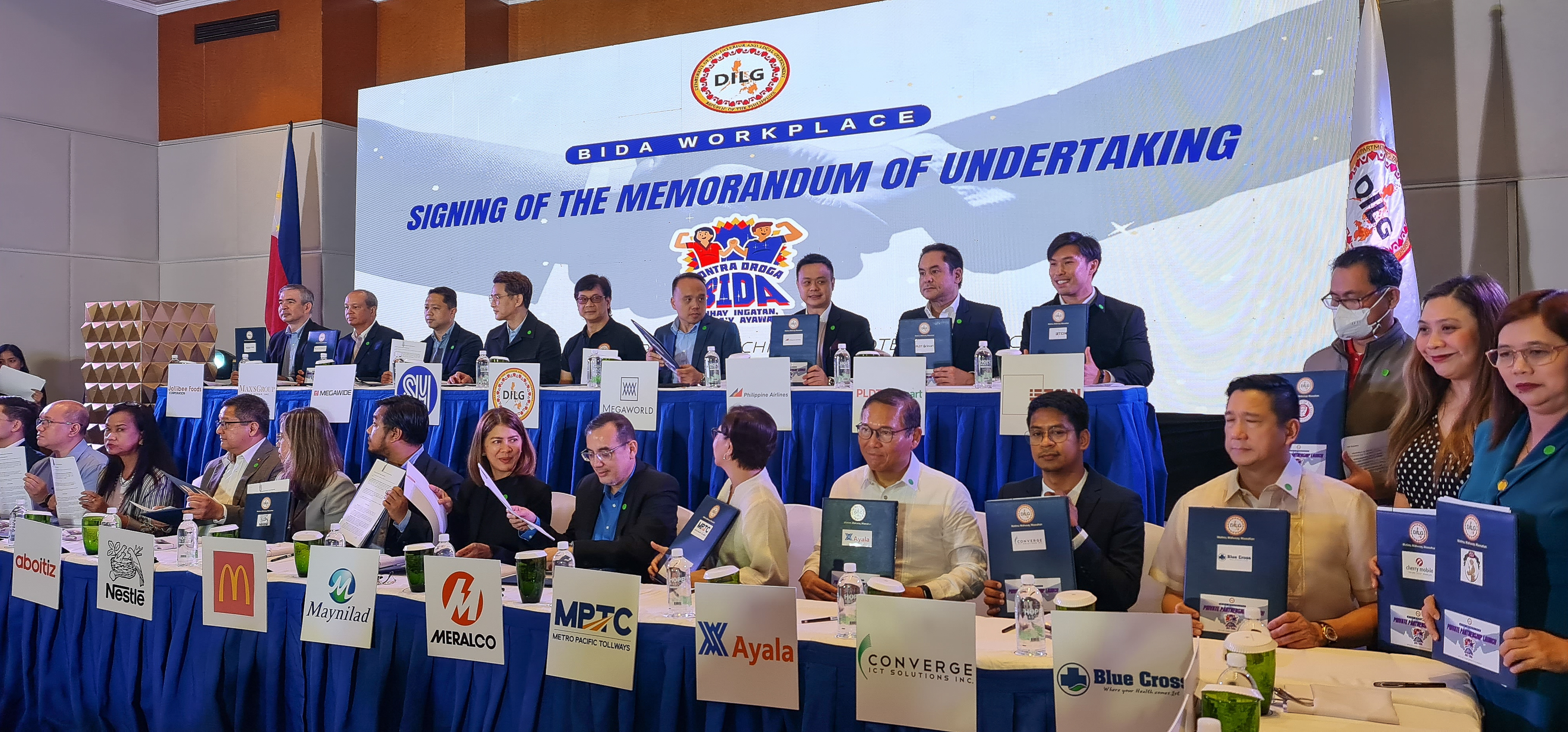 PLDT, Smart, MVP Group back DILG BIDA program, advocating workplace health and wellness