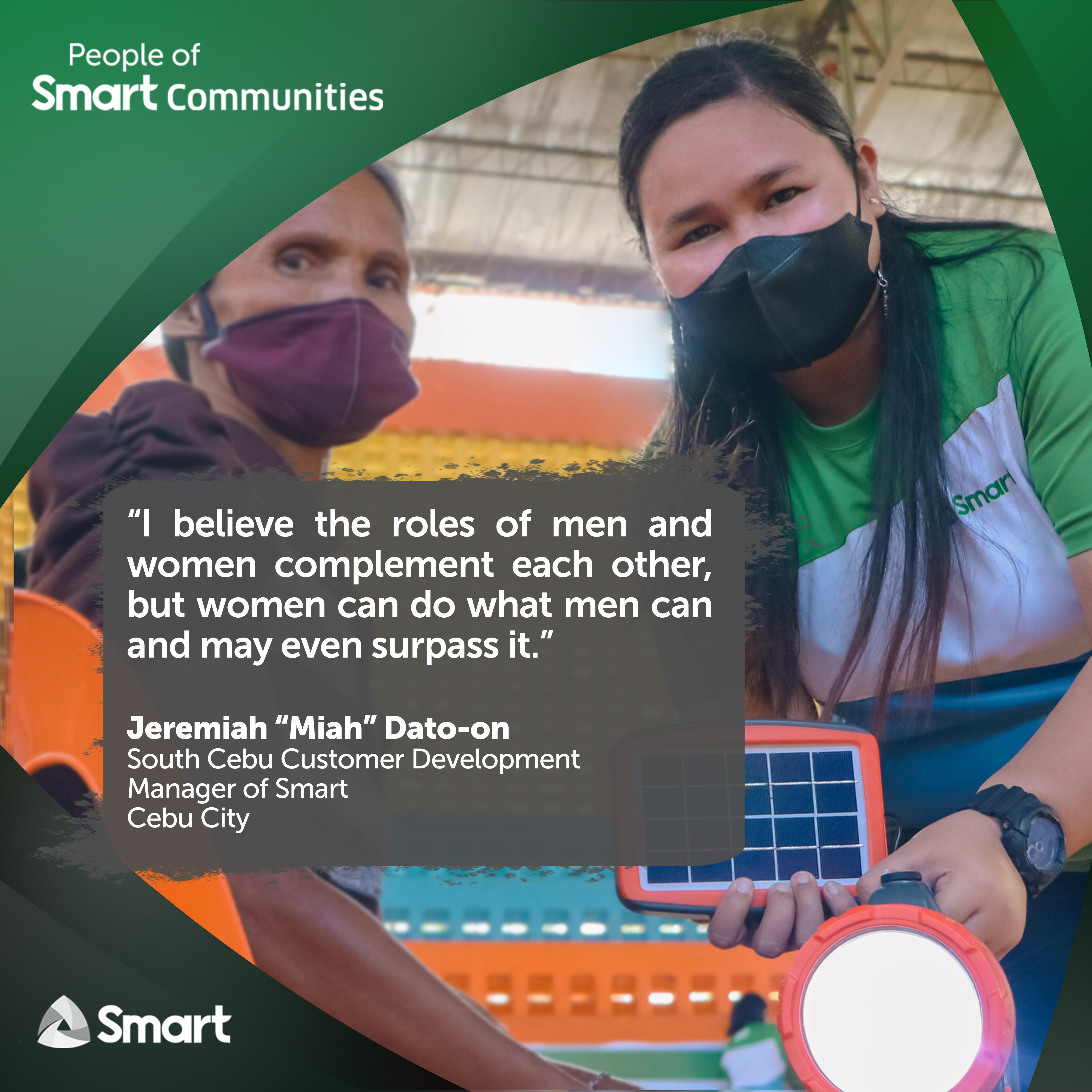 Smart frontliner Miah Dato-on walks the talk on empowered women