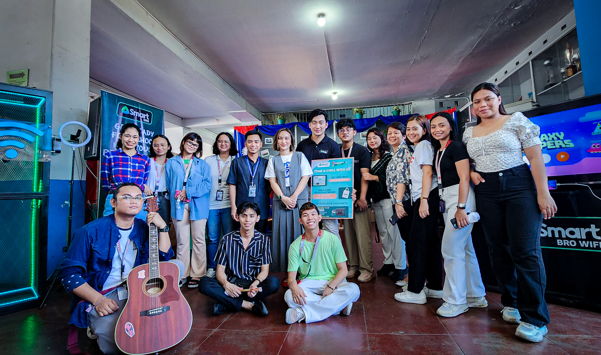 Arellano University students enjoy first-ever Smart Bro Hangout Spot in Metro Manila   