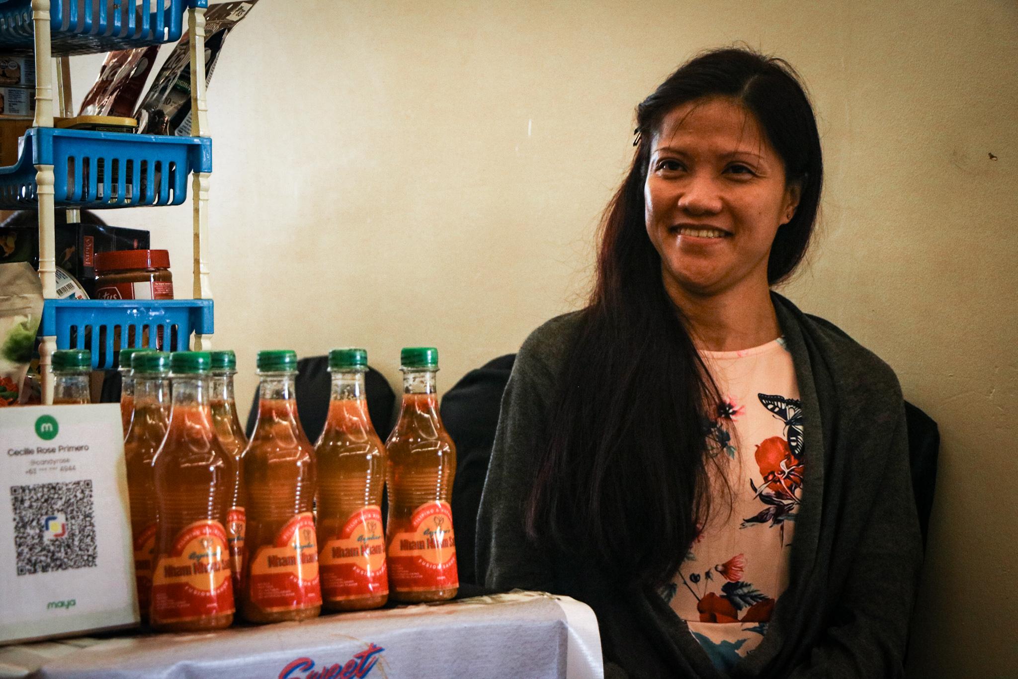 Cecille Rose Primero, a person with cerebral palsy and owner of Angeline’s Nham Nham Sauce, is a graduate of ATRIEV’s DBBT 2022 run