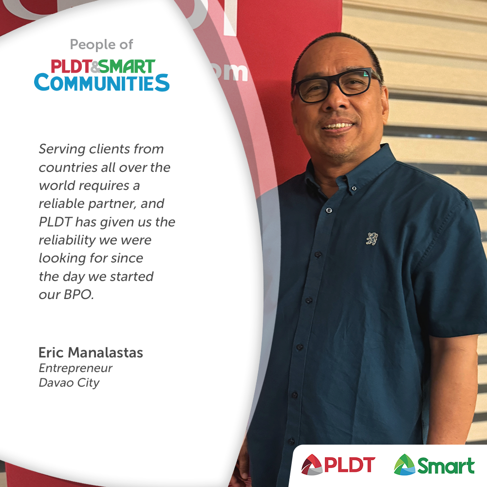 People of PLDT and Smart Communities: Eric Manalastas, BPO company owner