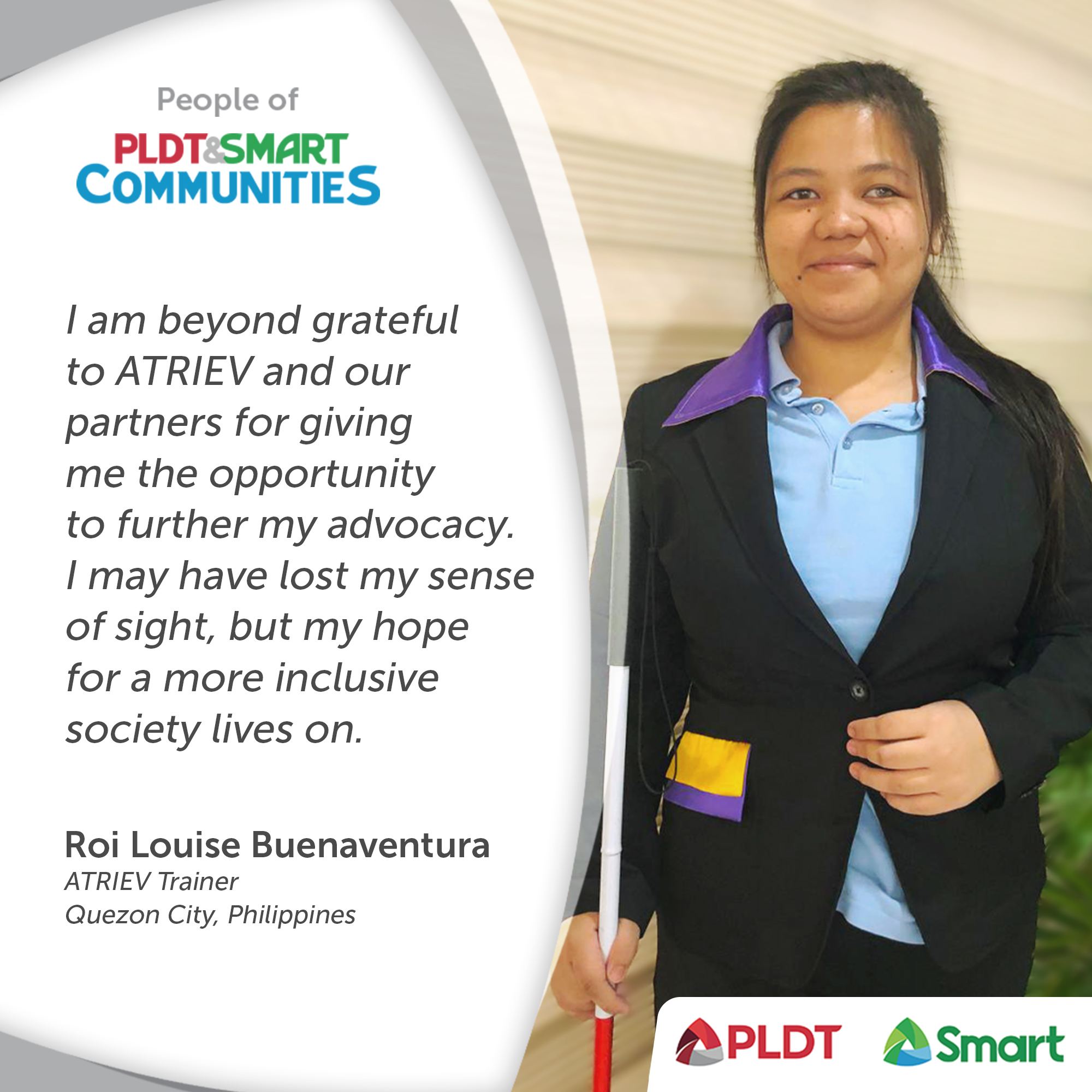 People of PLDT and Smart Communities: Roi Louise Buenaventura