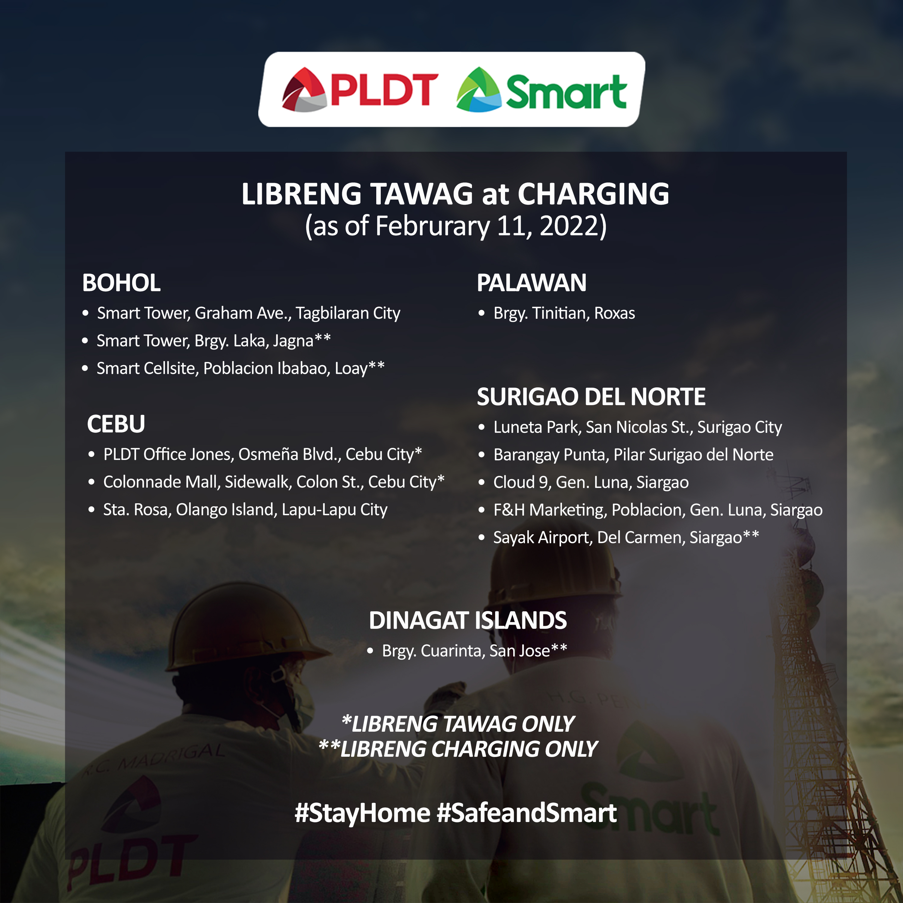 PLDT and SMART BAGYONG ODETTE ADVISORY #121