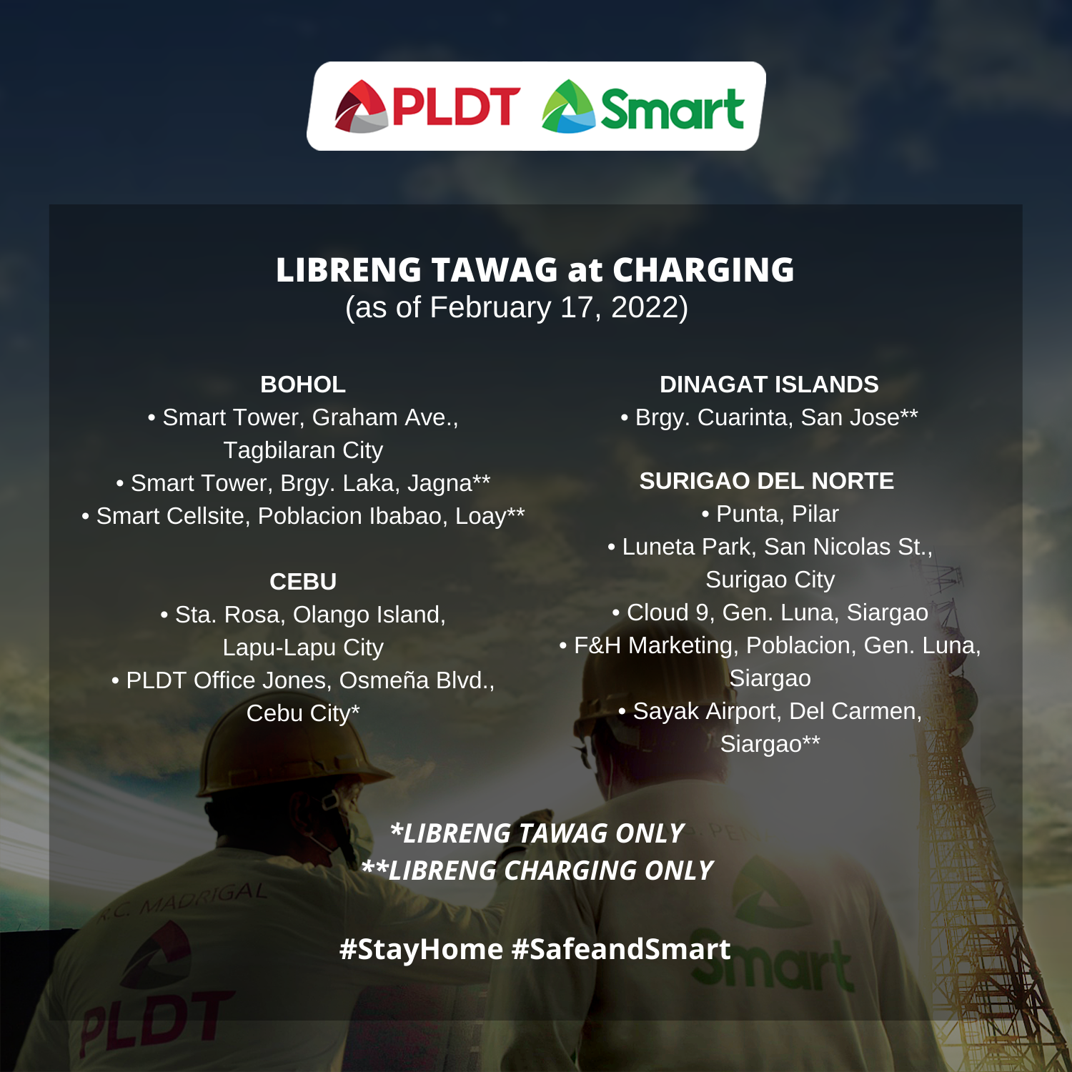 PLDT and SMART BAGYONG ODETTE ADVISORY #127