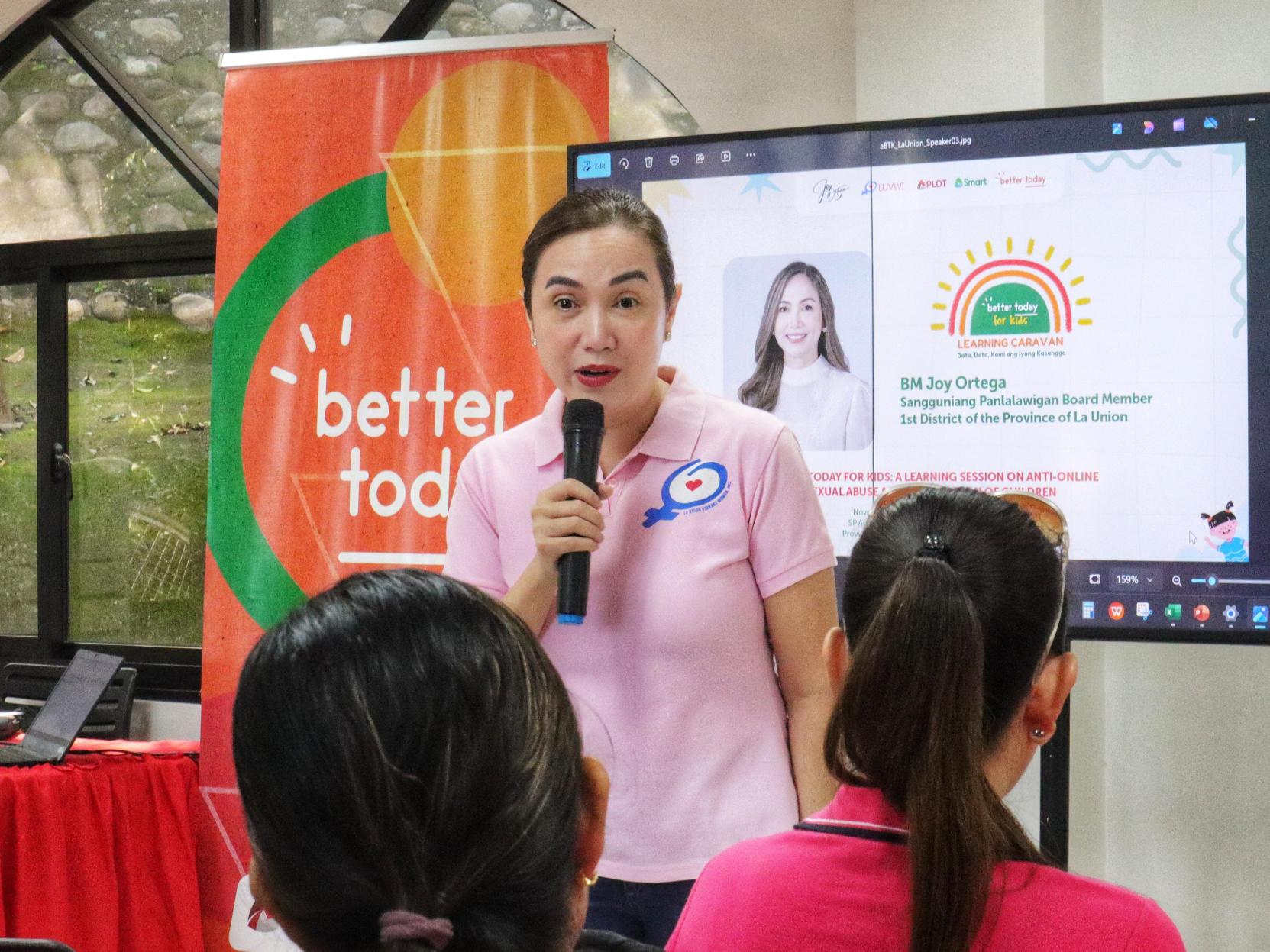 Sangguniang Panlalawigan Board Member Joy Ortega shares a special message on the important role of the community in fighting OSAEC.