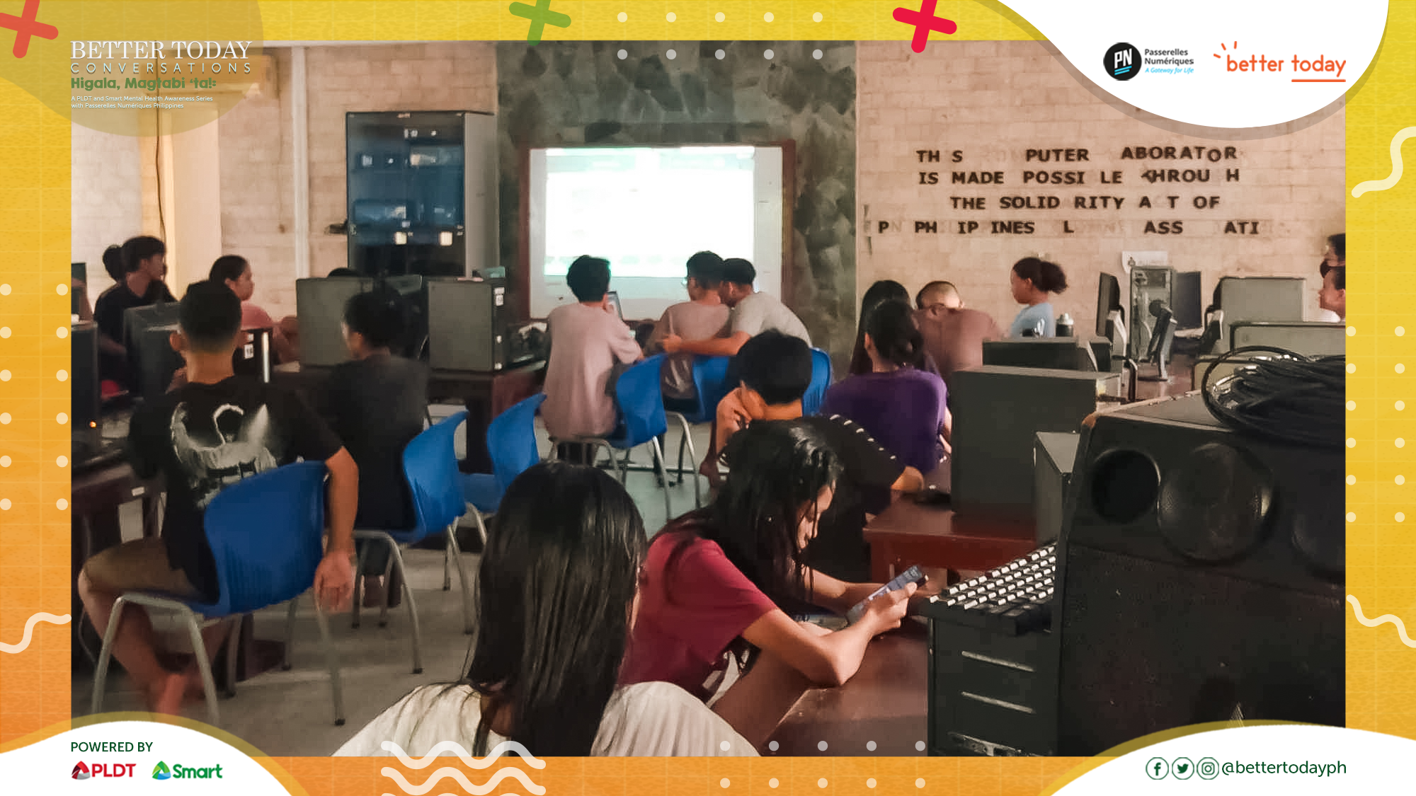 PLDT, Smart empower Passerelles numériques PH student-scholars through mental health awareness talks 