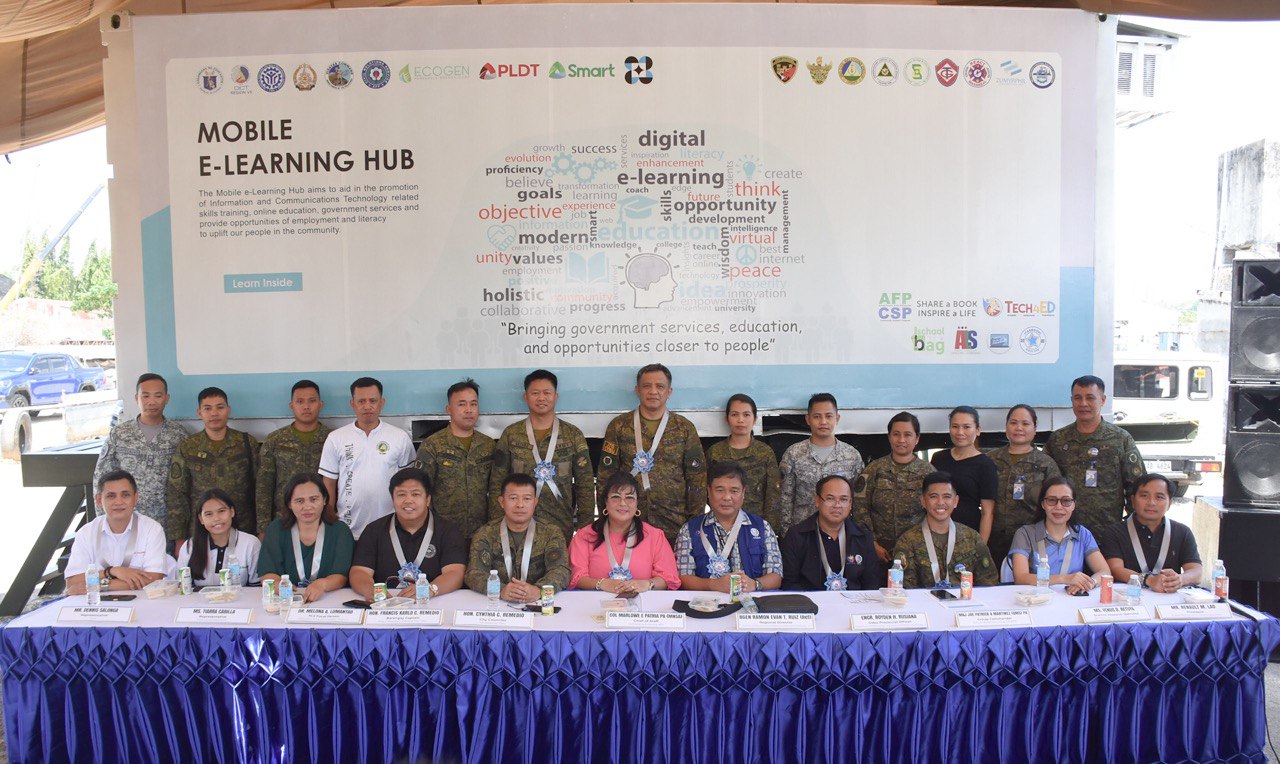 PLDT, Smart extend reach of AFP’s mobile e-learning hub in Visayas, enabling Mandaue City 