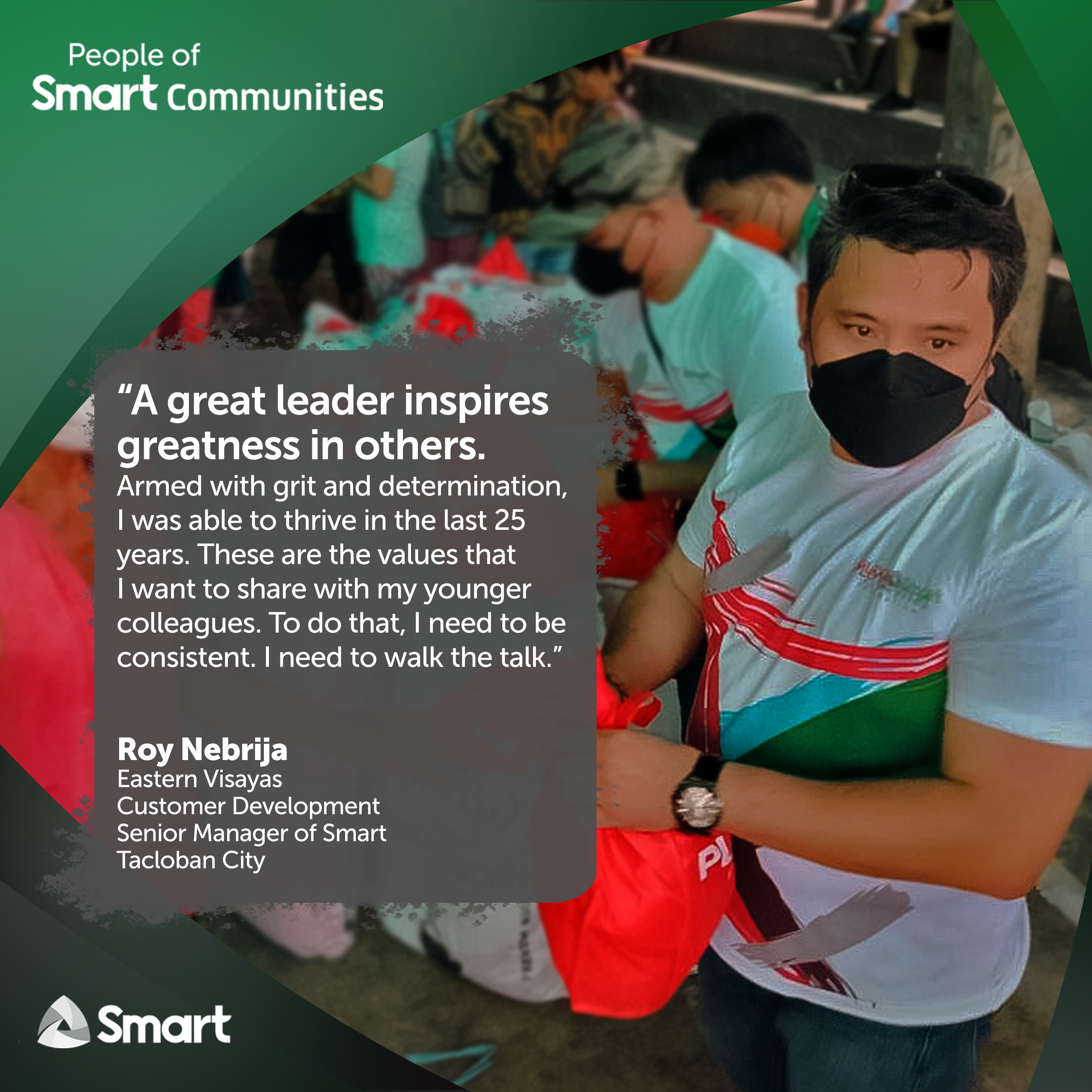 Smart frontliner Roy Nebrija exemplifies leadership on crises resilience