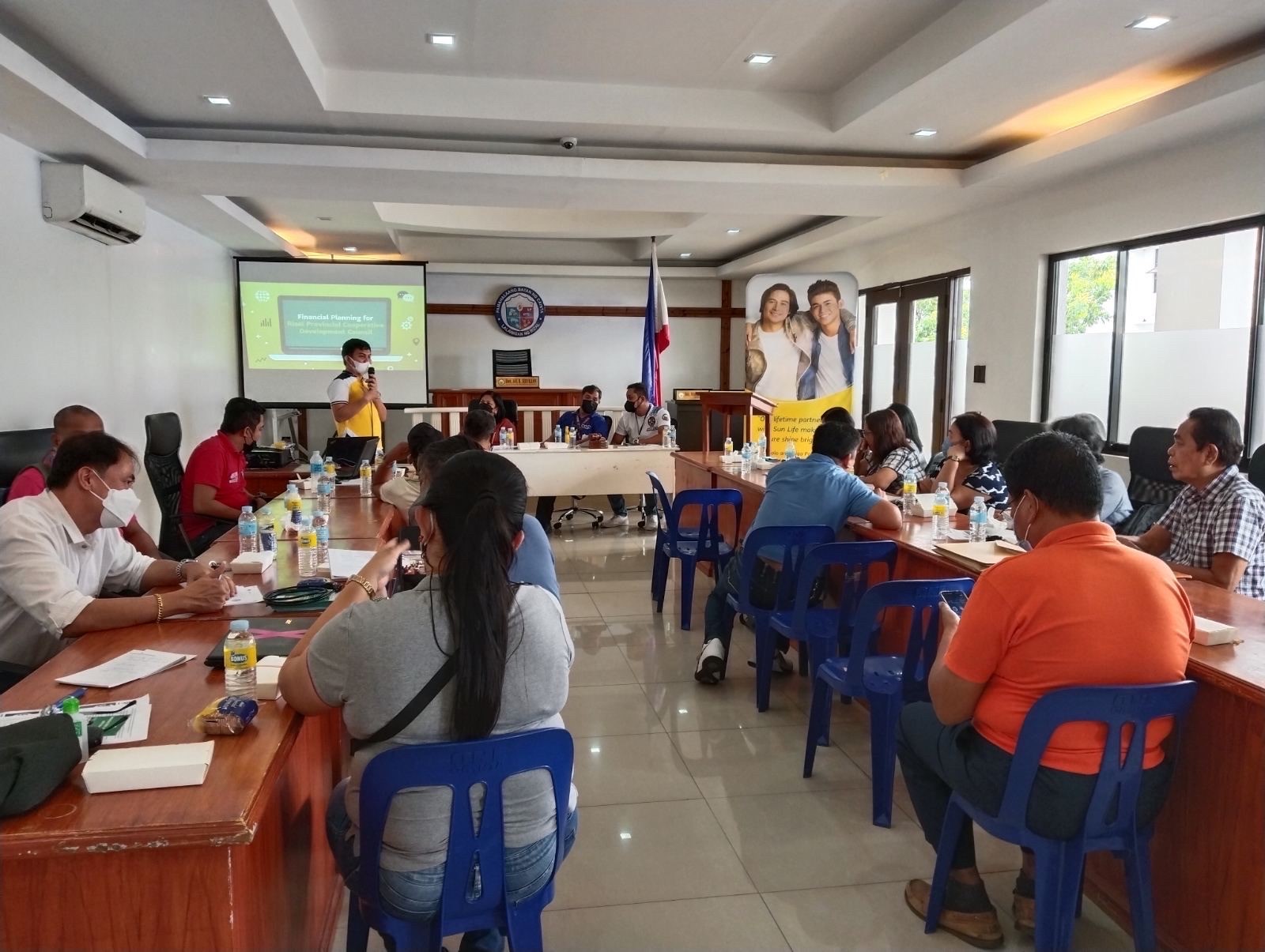 The Rizal Provincial Cooperative Development Council learns new knowledge on finance from the discussions with Sun Life