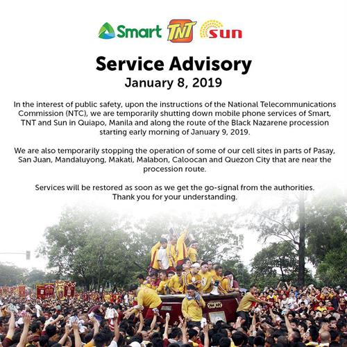 2019-01-08 Traslacion Black Nazarene 2019 Manila Advisory 2019-01-08 Traslacion Black Nazarene 2019 Manila Advisory