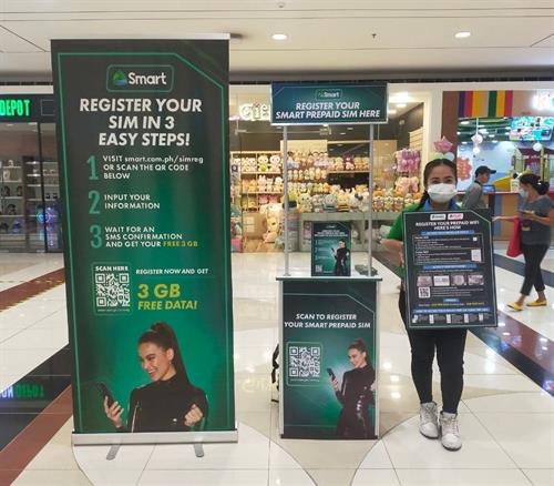 2023-01-23 SM Bacoor SIM reg Smart SIM Registration Booth SM Bacoor Jan 2023