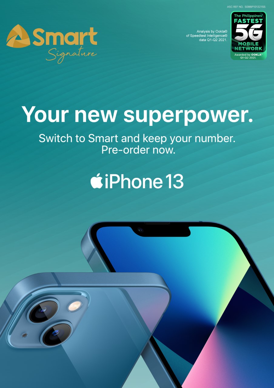 Smart to offer all-new iPhone 13 Pro, iPhone 13 Pro Max, iPhone 13, and iPhone  13 mini with Signature Plans with pre-orders starting today