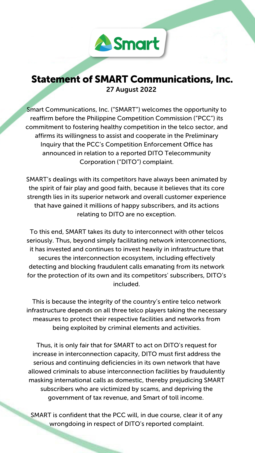 Smart Statement 27 Aug 2022 Smart Statement 27 Aug 2022
