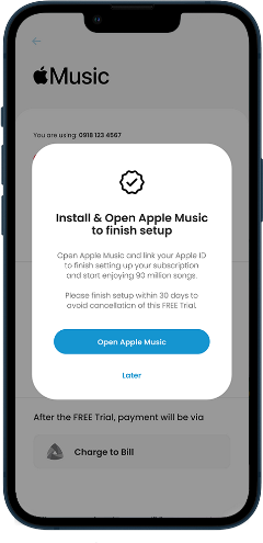 Step 3 Open the app to finish the sign-up process.